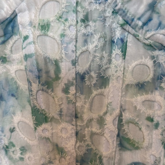 Bardot Lila Bustier Embroidered Corset in Water Floral Size Medium - Picture 5 of 7